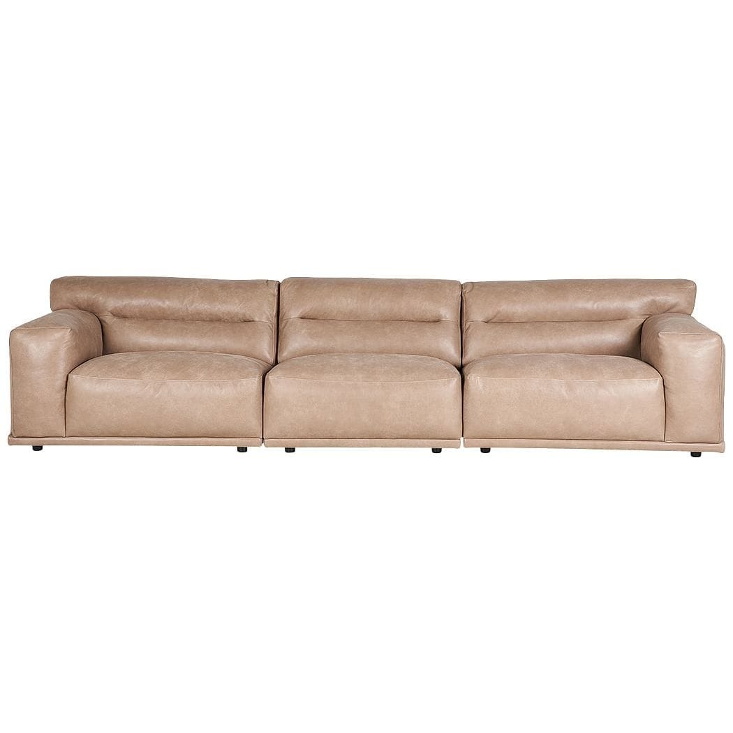 Buy Online Schuwal Sofa,BEIGE,LEATHER Marina Home Interiors Bahrain