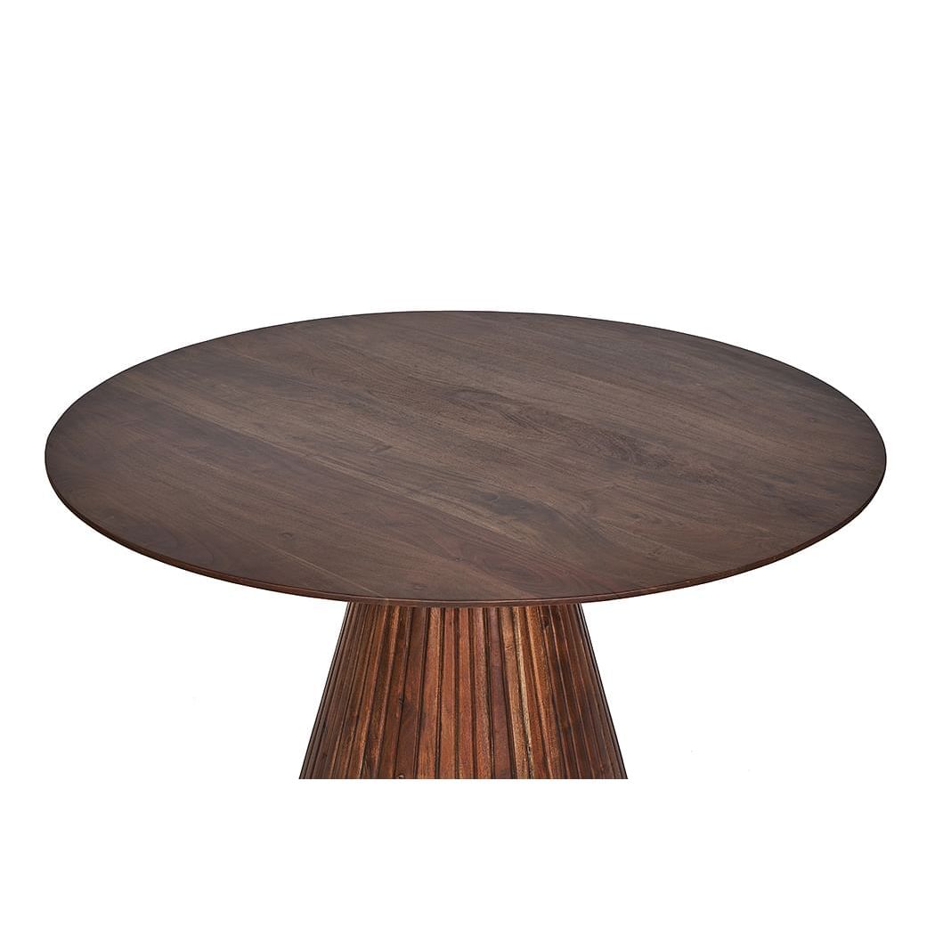 Buy Online Revolve II Round Dining Table,BROWN,WOOD Marina Home