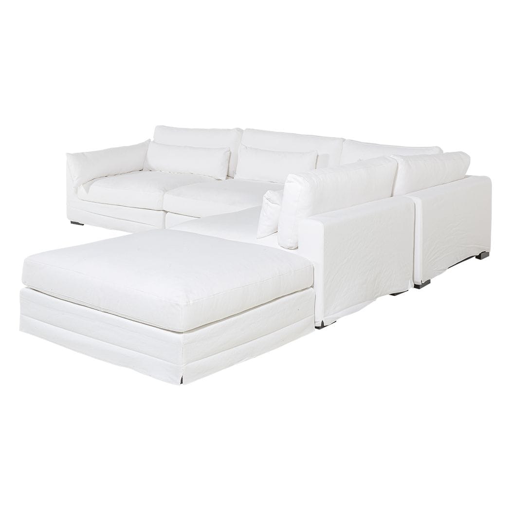 Buy our Veyron Sectional Sofa in White Fabric online Sectional Sofas