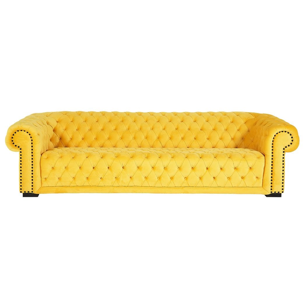 Buy Online Adena Sofa, YELLOW, FABRIC Marina Home Qatar