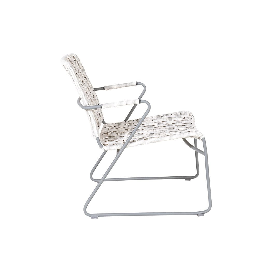 Buy our Luca Lounge Chair in White Polyresin Outdoor Seating