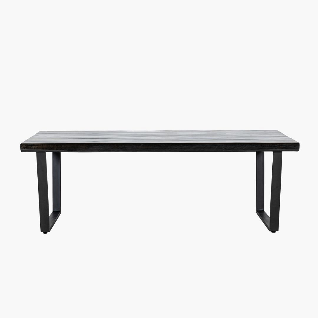 Black wooden clearance dining table