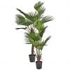 Fan Palm Faux Plant, GREEN color-3