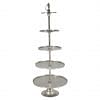 Etegere Plate Stand, SILVER color0
