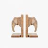 Barjua Elephant  Bookends (Set Of Two), BROWN color-1