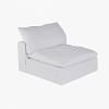 Luscious XL Single Seater Sofa, WHITE color-2