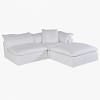 Luscious XL Single Seater Sofa, WHITE color-4