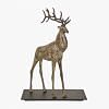 Jelen Moose Sculpture Short, BROWN color-1