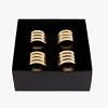 Natsu Napkin Ring Set Of 4, GOLD color0