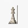 Deve Bookend - Chess Bishop, SILVER color-2