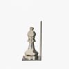 Deve Bookend - Chess Bishop, SILVER color-5