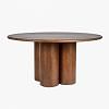 Voltar Round Dining Table, BROWN color-1
