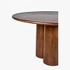 Voltar Round Dining Table, BROWN color-2