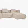 Goleta Sectional Sofa - Right Hand Chaise, BEIGE color-1