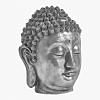 Kannika Buddha Head Medium, SILVER color-2