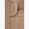 Cenaga  Swivel Arm Chair, BROWN color-2