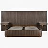 Finnley Bed With Built-In Headboard, GREY color-3