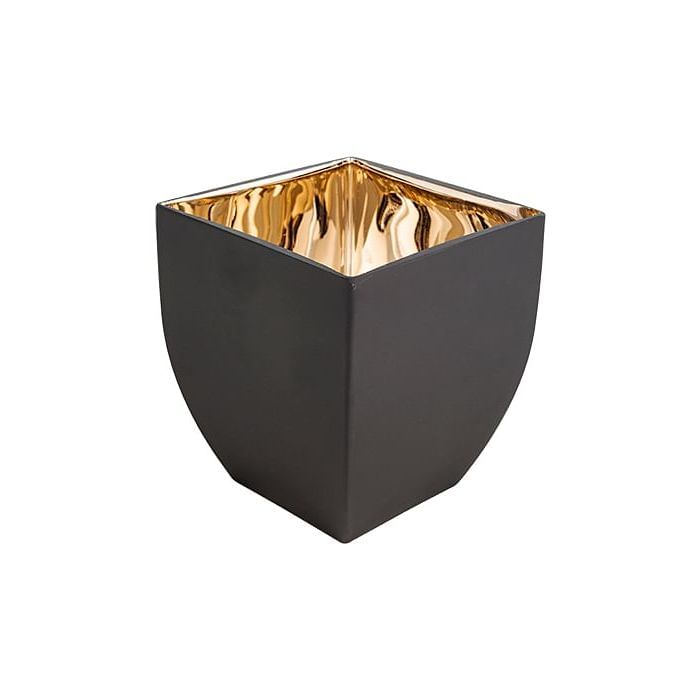 Buy Online Zelda Candle Holder,BLACK,GLASS Marina Home Interiors Qatar