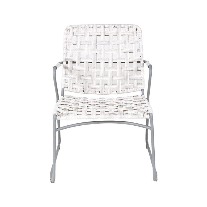 Buy our Luca Lounge Chair in White Polyresin Outdoor Seating