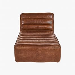 Leather chaise deals