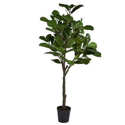Fiddle Tree Faux Plant, GREEN color0