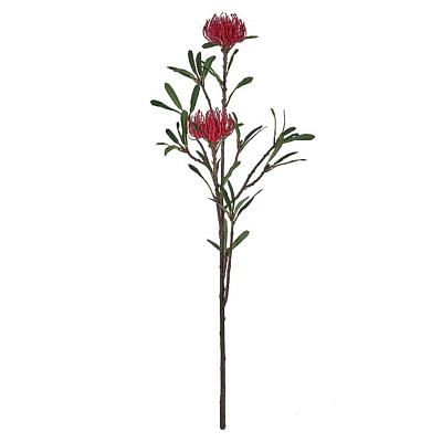Protea Stem Faux Plant, RED color0