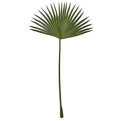 Fan Palm Stem Faux Leaf, GREEN color0