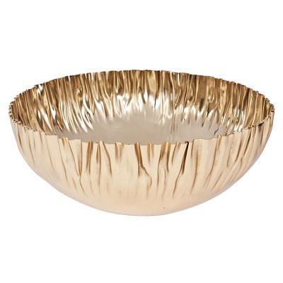 Kwan Crinkle Bowl Large, GOLD color0