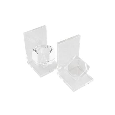Madison Crystal Bookend, CLEAR color0