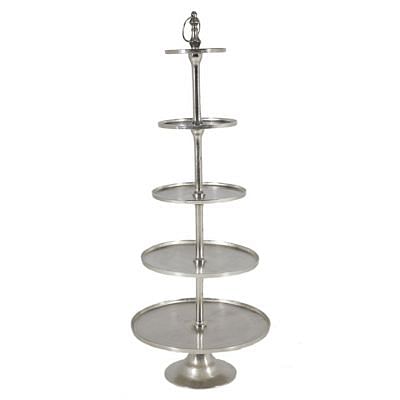Etegere Plate Stand, SILVER color0