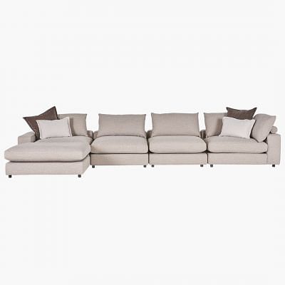 Matteo Sectional Sofa, GREY color0