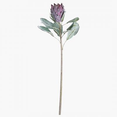Protea Barbighera Faux Flower, PURPLE color0