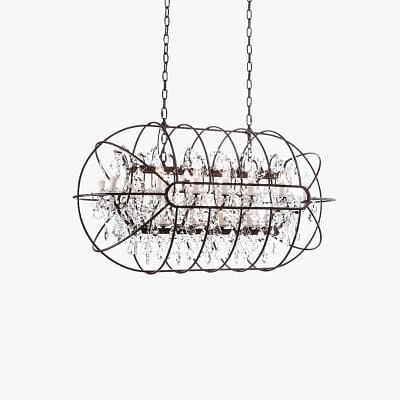 Gyro Chandelier, BROWN color0