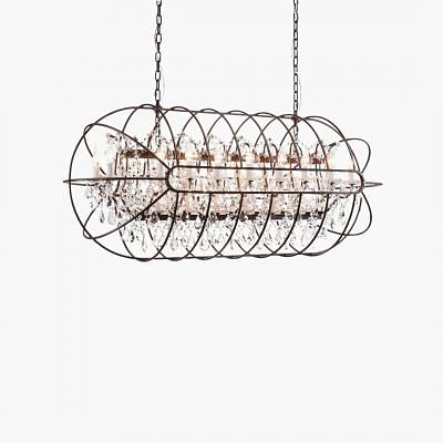 Gyro Chandelier Large, BROWN color0