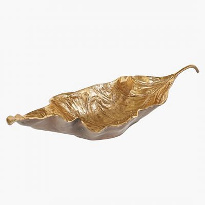 Acdra Deco Leaf - Large, GOLD color0