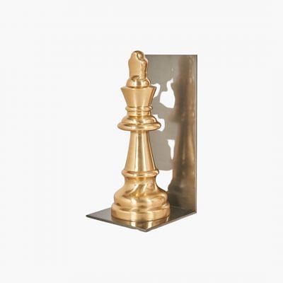 Kral Bookend - Chess King, GOLD color0