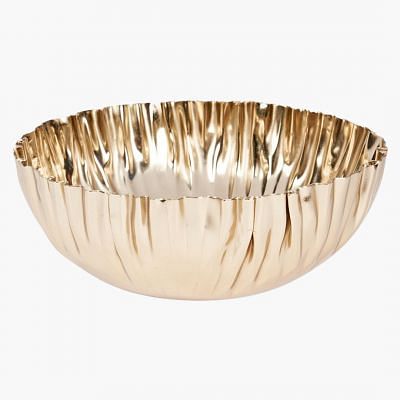 Kwan Crinkle Bowl Small, GOLD color0