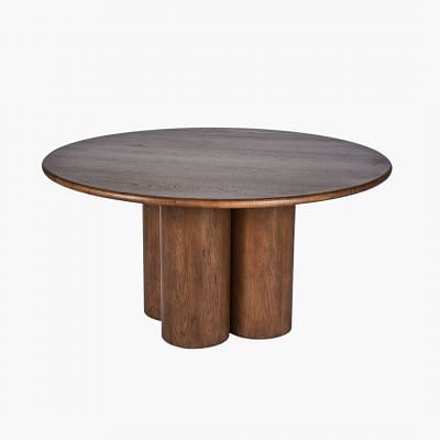 Voltar Round Dining Table, BROWN color0