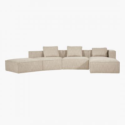 Goleta Sectional Sofa - Right Hand Chaise, BEIGE color0