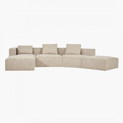 Goleta Sectional Sofa - Left Hand Chaise, BEIGE color0