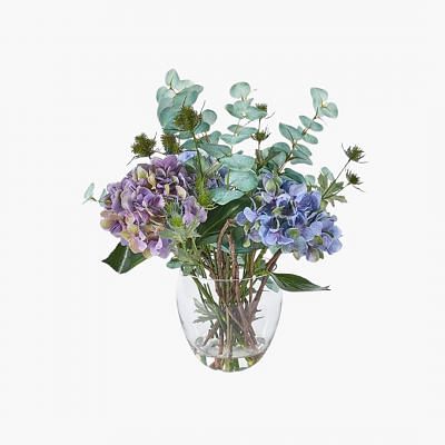 Hydrangea Faux Plant, BLUE color0