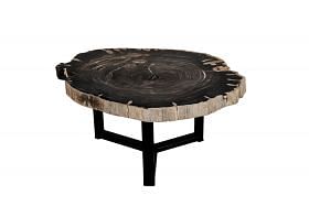FLUGER PETRIFIED WOOD COFFEE TABLE - TALL