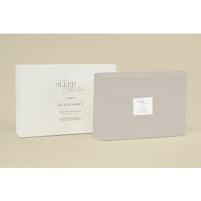 ALMOS FITTED SHEET QUEEN , BEIGE color-1